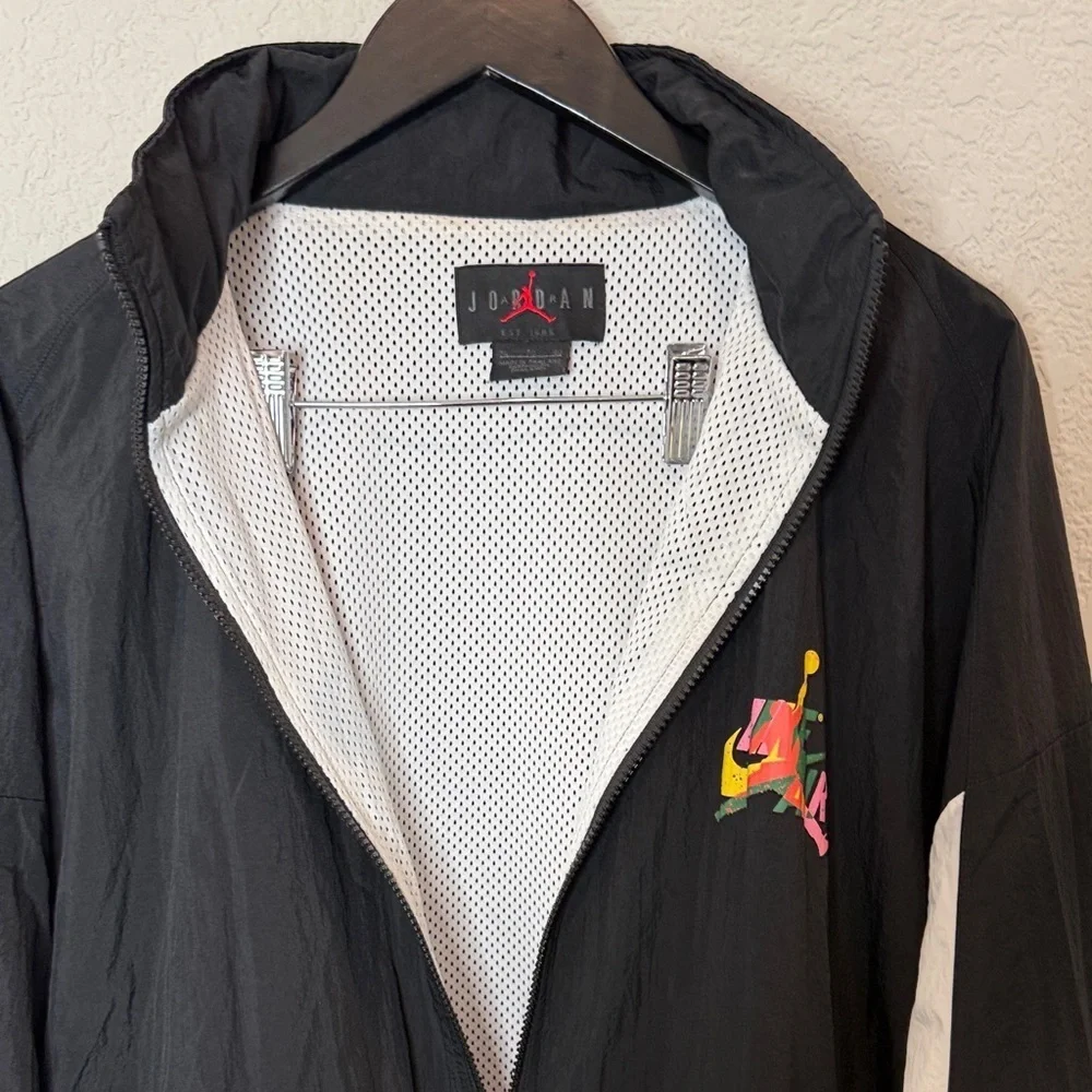 Retro Air Jordan Black Track Jacket XL